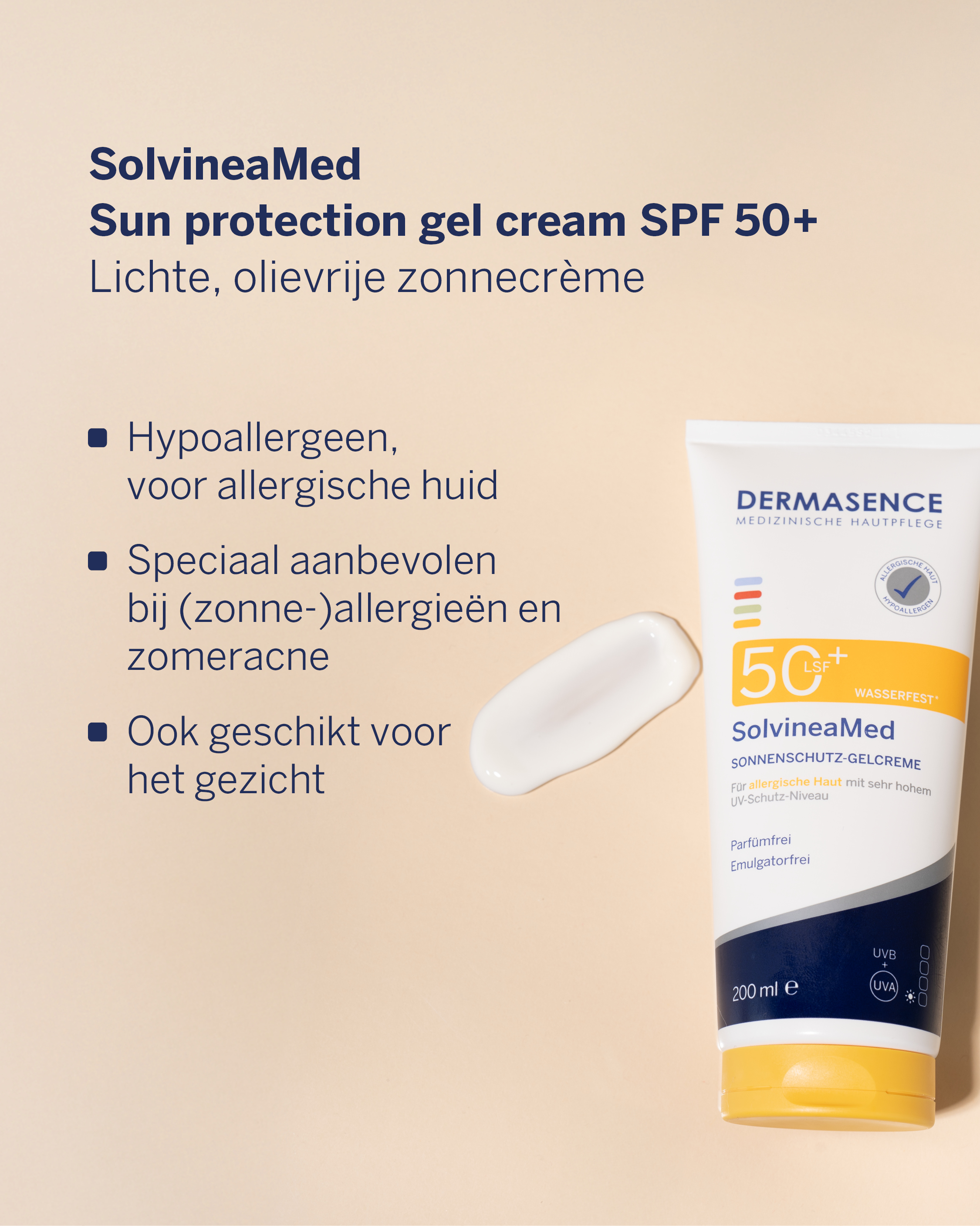 SolvineaMed Sun protection gel cream SPF50+ 200ML