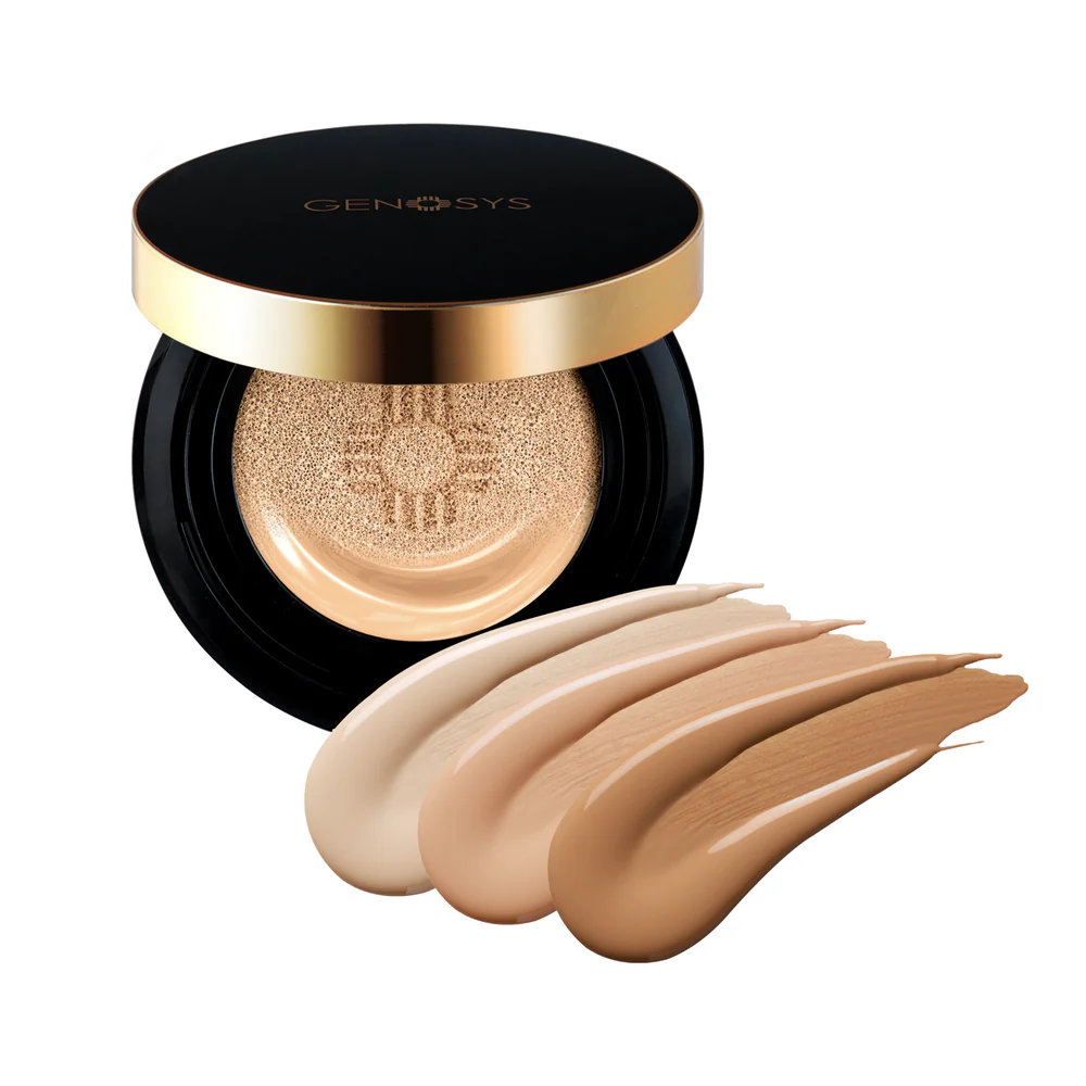 Genosys – Skin Caring Blemish Balm Cushion SPF50 #03 CAMEL semi glow - Afbeelding 4